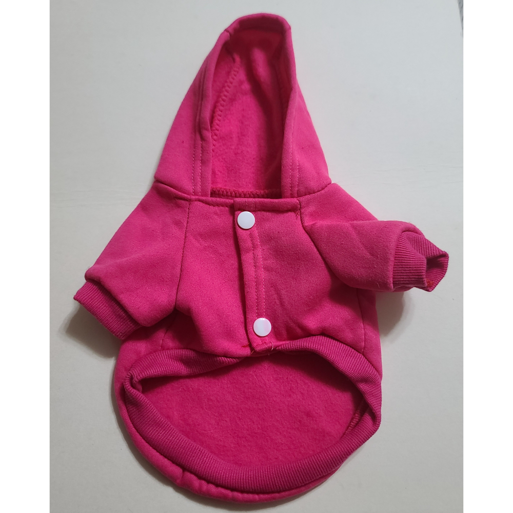 全新  寵物衣服  貓狗皆可  粉紅色帽 T 及紅色 恭喜發財  紅包在這裡(有口袋) 鋪棉暖和   各一件，一件50元-細節圖5