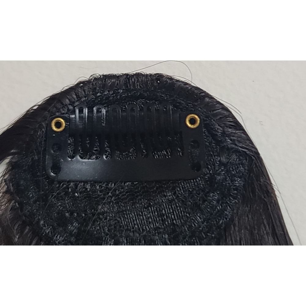 新 仿真髮絲 假劉海 鬢角  頭髮柔軟易梳  可燙可修剪  調整自己喜歡的樣子再用膠水固定  隱藏夾固定 看不出來-細節圖2