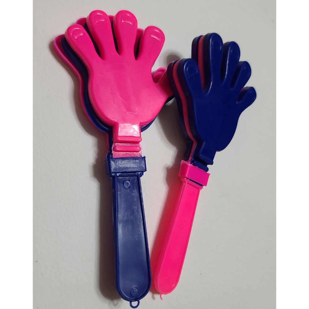 全新   拍拍手   加油棒   手掌拍   鼓掌工具   粉紅色+藍色    尺寸 15CM    共兩隻 40元-細節圖2
