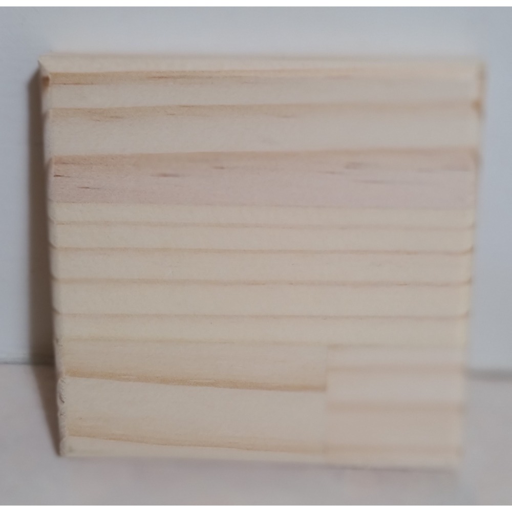 全新    Taipei  台北市環保局   原木 杯墊   裝飾品   尺寸 10.3 X 10.3 X1.8 CM-細節圖2