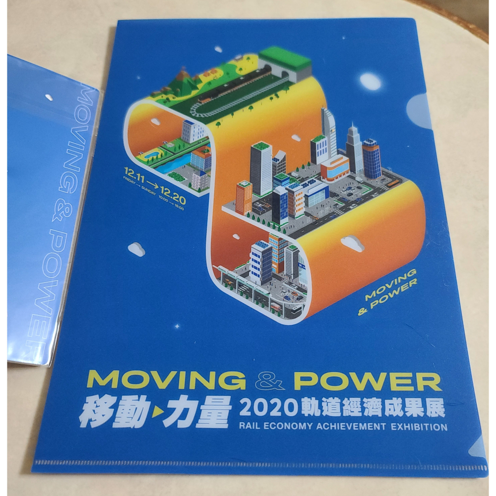 全新  移動。力量   2020軌道經濟成果展   交通部台灣鐵路管理局  特製愛金卡 +高級資料夾  L夾-細節圖2