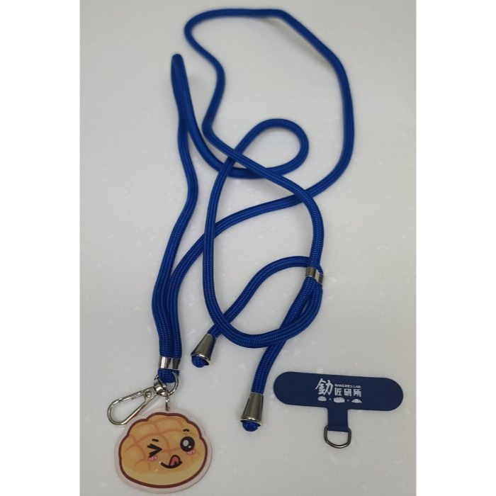 全新  日本人氣菠蘿麵包(雙面一樣) 可愛手機掛繩   釛匠研所Bakeries Lab.-細節圖3