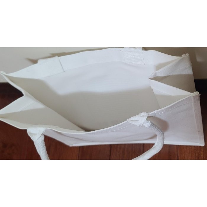 全新  嘉義優鮮   高級帆布購物袋   內鋪防水材質   品質好  尺寸 36 X33 X15.5 CM-細節圖3