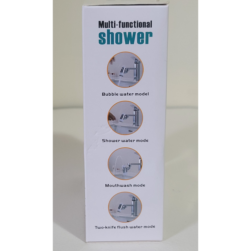 全新 萬向水龍頭   多段數水龍頭轉接頭  材質：電鍍+ABS工藝  功能：花灑出水、水柱出水、刀鋒出水、噴泉出水-細節圖2