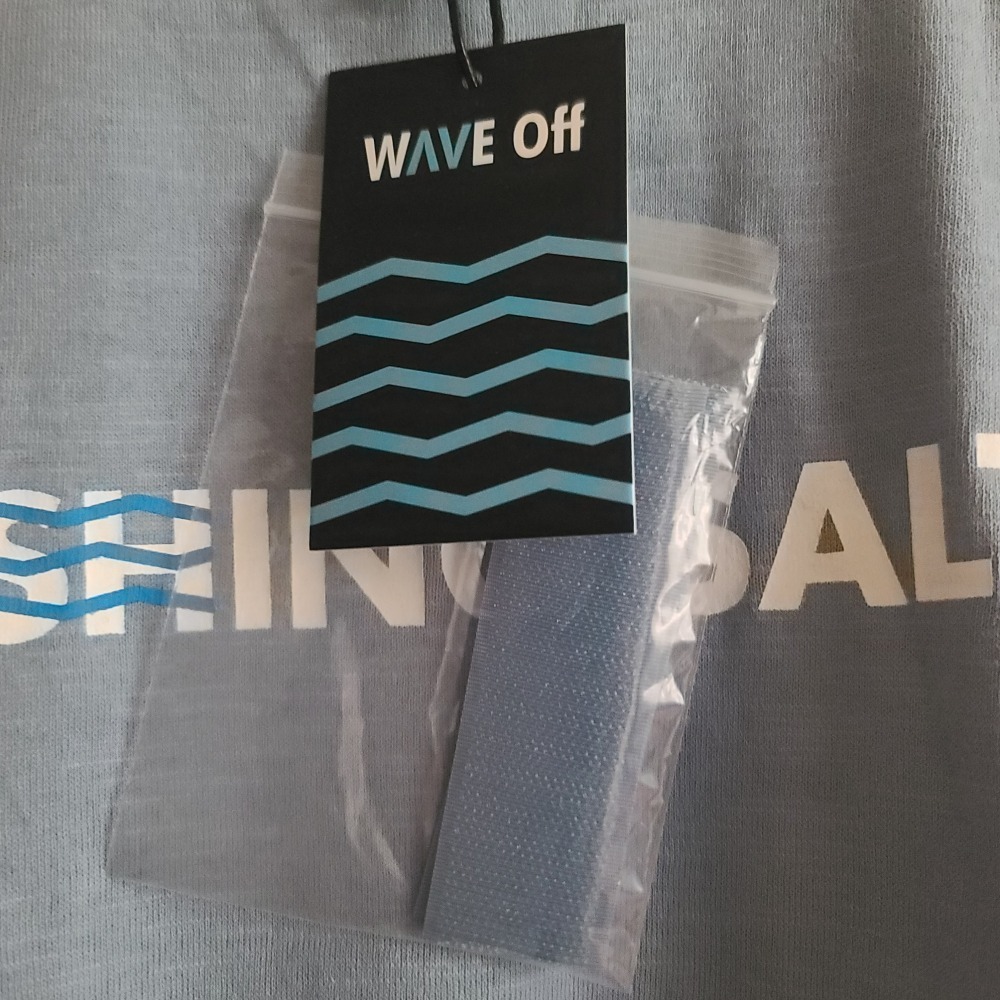 全新  WAVE  Off   FISHING SALTY   潮T  100% 純棉  附魔鬼氈可替換  肩寬  46-細節圖3