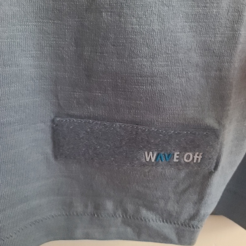 全新  WAVE  Off   FISHING SALTY   潮T  100% 純棉  附魔鬼氈可替換  肩寬  46-細節圖5