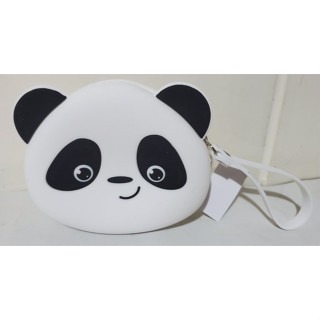 全新   熊貓造型   PVC  防水材質   化妝包   皮包  手拿包 多功能  尺寸  12 X10 X 4-細節圖2