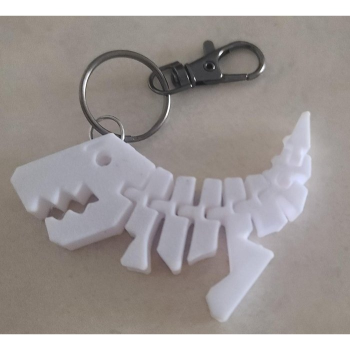 全新   3D列印商品  堅固耐用  恐龍造型  可站立   全身可動  鑰匙圈  尺寸 9.5  X  1.2 CM-細節圖2