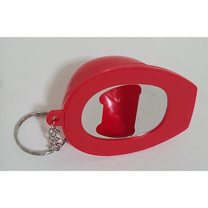 全新   工程帽造型   開瓶器   鑰匙圈  質硬堅固  尺寸 6 X4.5 X 4 CM，  剩紅色-細節圖5