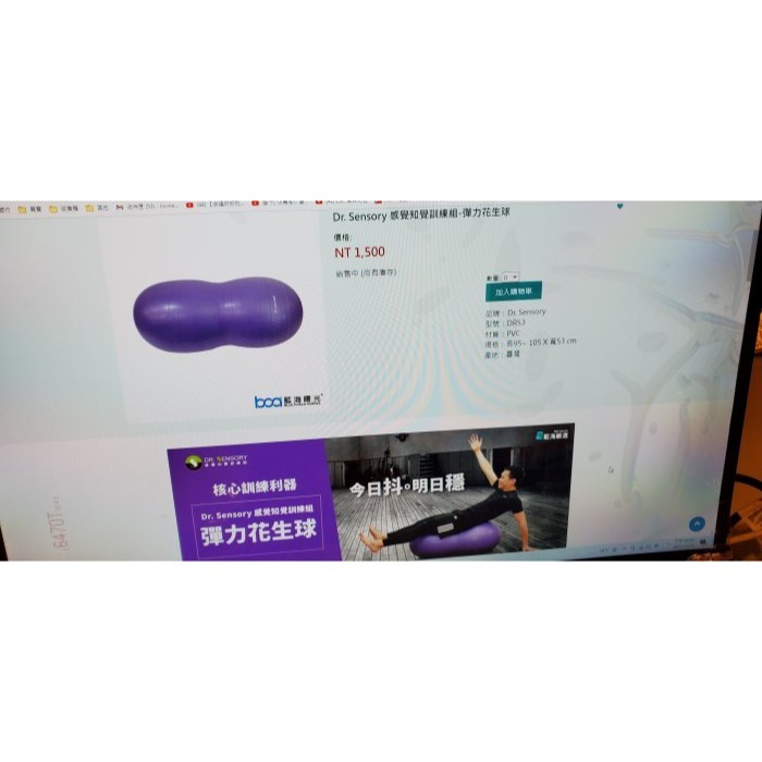 全新 彈力花生球  感覺知覺訓練組 附充氣幫浦、 指導手冊(專業職能治療師、物理治療師和瑜珈老師共同編寫)藍海曙光-細節圖4