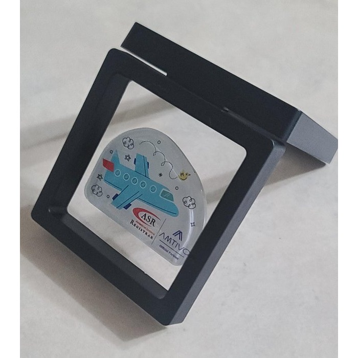 全新    飛機造型磁鐵  +  精緻黑色展示盒(可打開)   尺寸 7Ｘ７Ｘ２ＣＭ，一個９５元-細節圖4