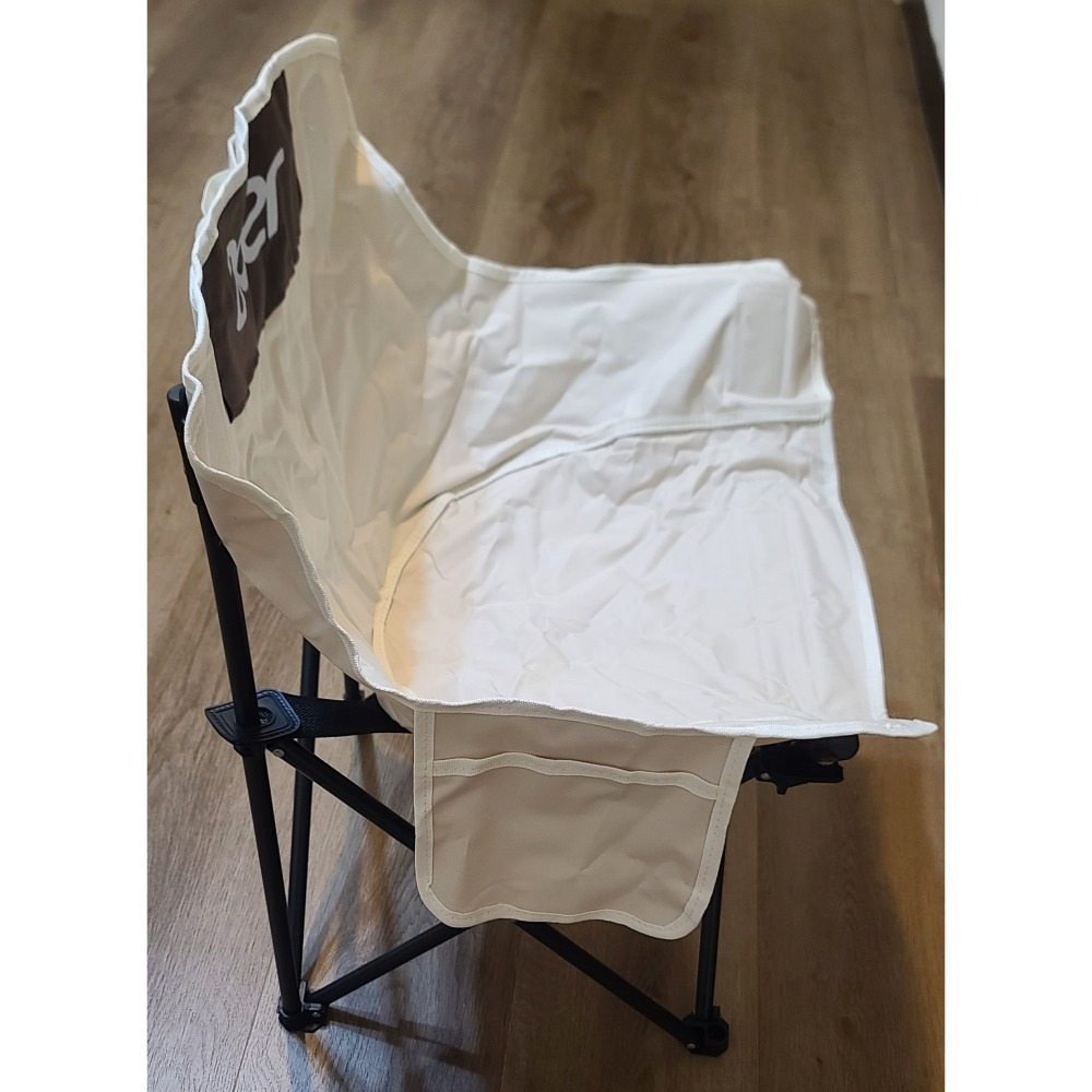 全新 宏碁  Acer 品牌  白色帆布摺疊椅  休閒  露營椅  符合人體工學  大椅面好座  腳架堅固耐用  附提袋-細節圖3