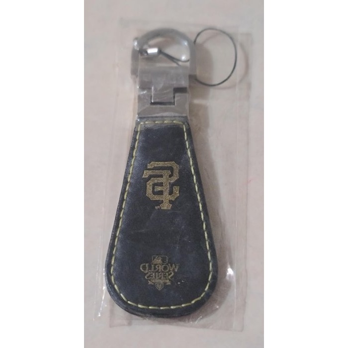 全新 美國職棒大聯盟(MLB)品牌標誌紀念性鑰匙圈 皮革材質 金屬扣環及繩圈-細節圖3