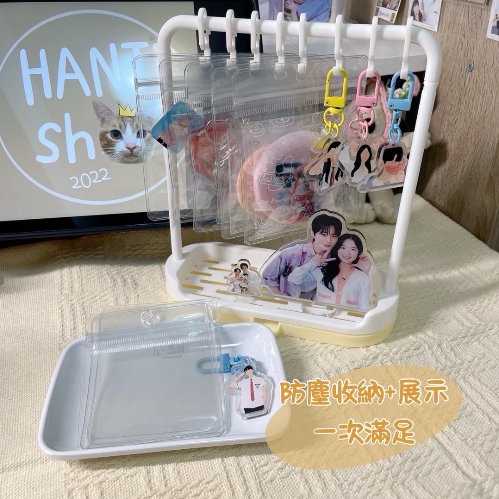 桌面吊飾立牌展示架 附收納袋（大+小各5個）不含內容物-細節圖5
