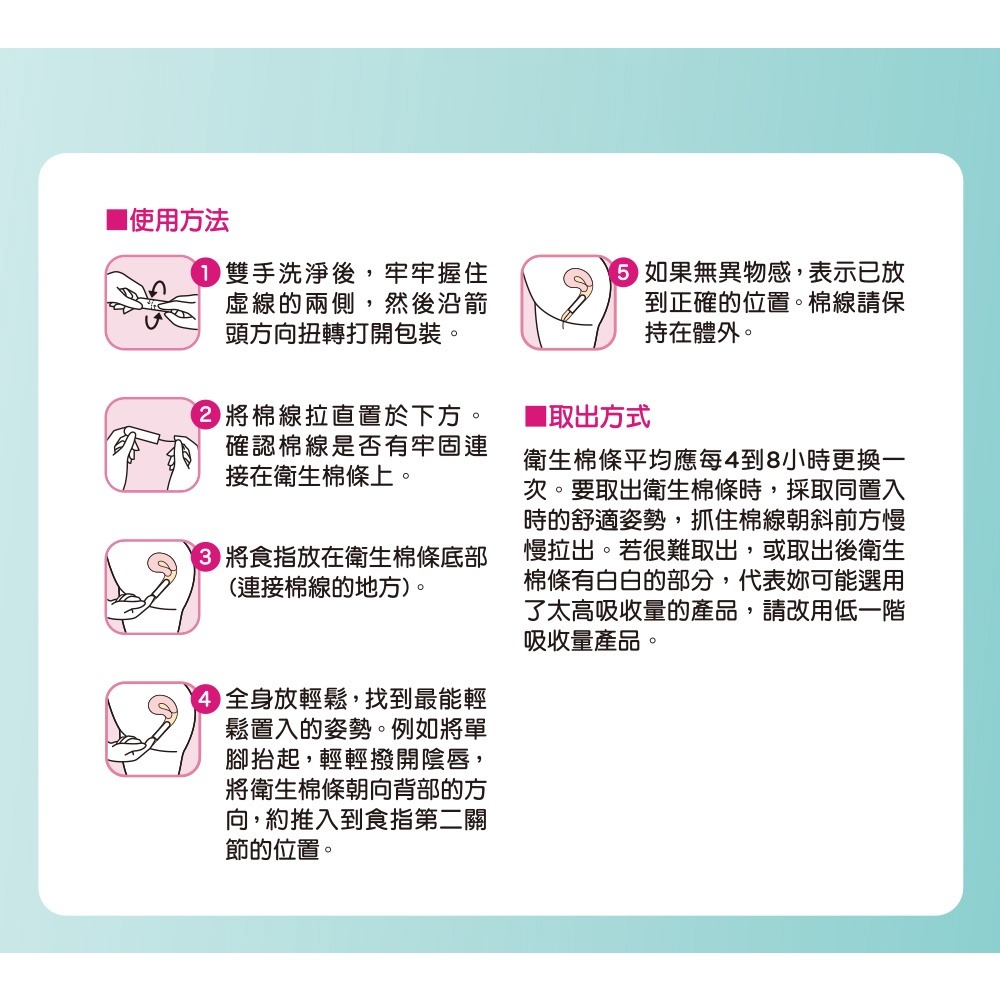 【Kotex靠得住】指入式棉條  量多型/量多加強型 /16入x12盒/箱-細節圖6