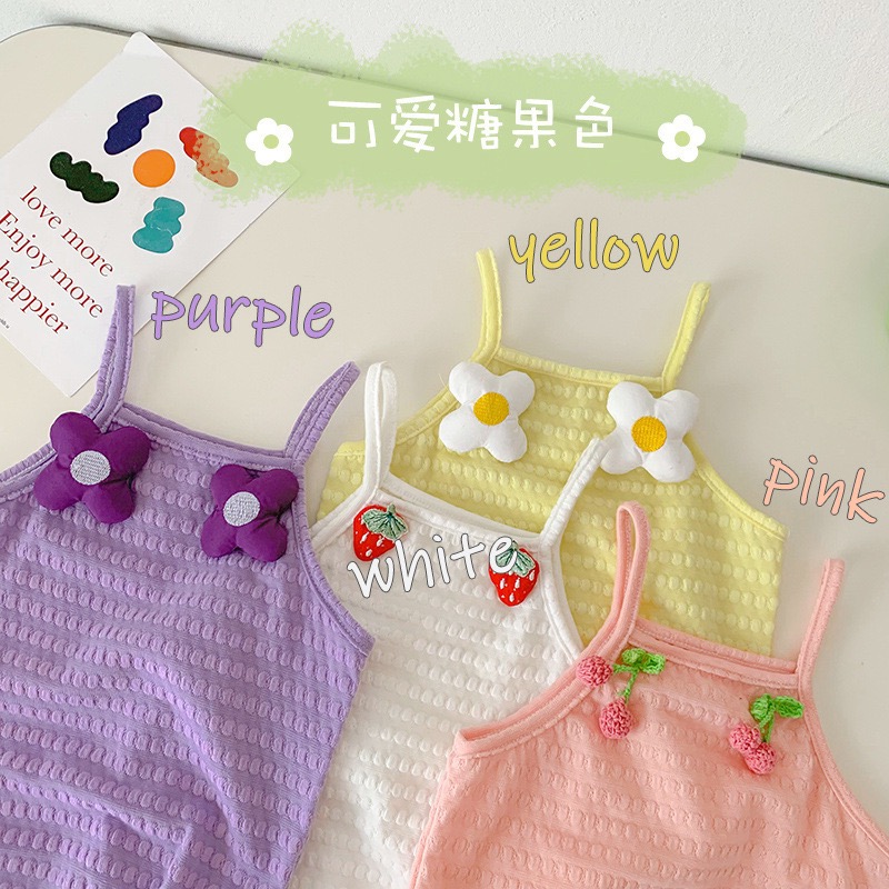 [瑞美］夏季小花吊帶包屁衣-細節圖3