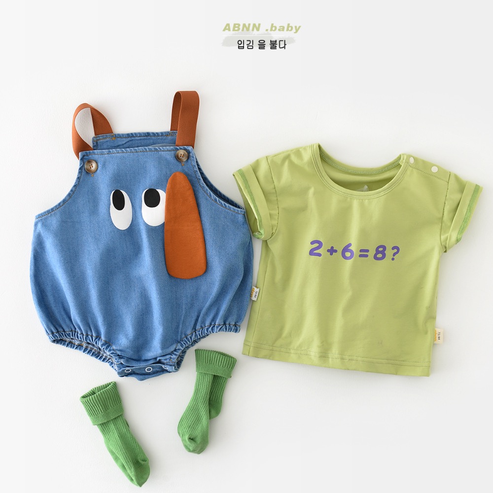 夏季新款男女寶寶卡通小狗無袖哈衣新生兒棉質韓版短袖嬰兒連體衣-細節圖3