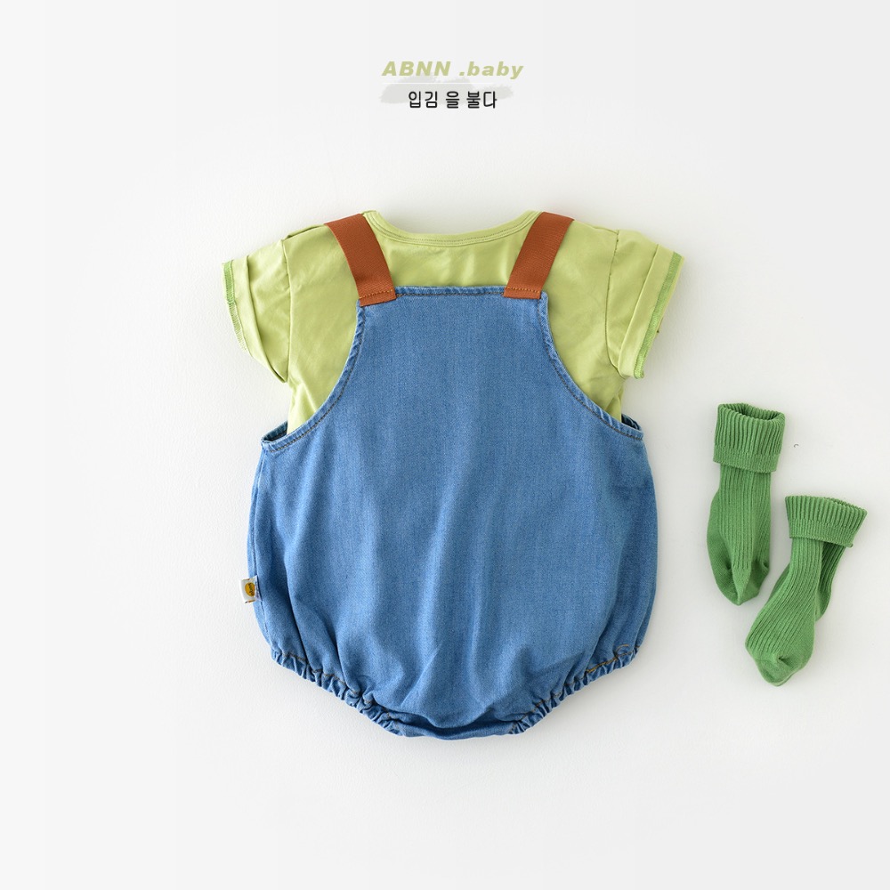 夏季新款男女寶寶卡通小狗無袖哈衣新生兒棉質韓版短袖嬰兒連體衣-細節圖4