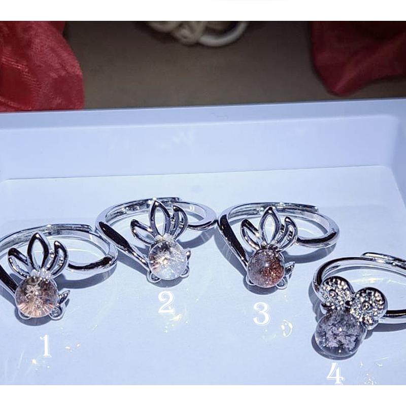 現貨 珠寶戒指 幽靈 四季幽靈 戒指 銀戒 鍍銀 半銀 天然 可調式 贈禮 活圍 造型 設計 個性 簡約 紅幽靈 紫幽靈-細節圖3