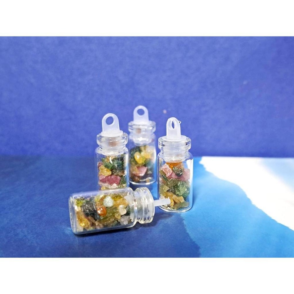 碧璽 許願瓶 天然 水晶 原礦 許願 磁場 配件 手工配件 DIY 材料 吊墜-細節圖2