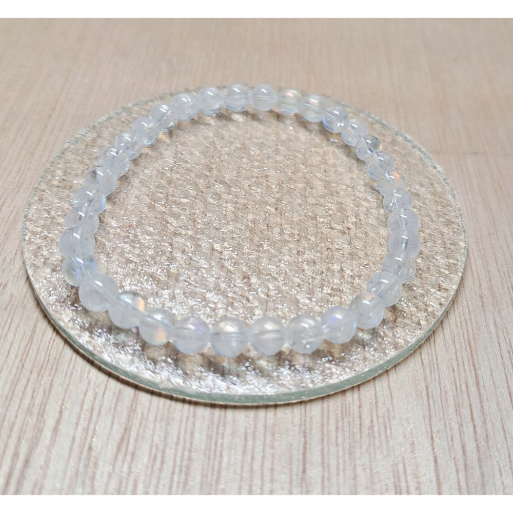 ✵𝖍𝖆𝖓𝖉𝖒𝖆𝖉𝖊✵  馬島月光 手串 飾品 天然石 16圍 6mm 6咪-細節圖2