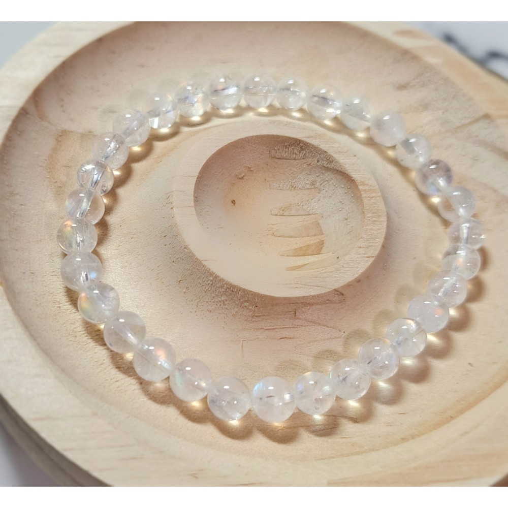 ✵𝖍𝖆𝖓𝖉𝖒𝖆𝖉𝖊✵  馬島月光 手串 飾品 天然石 15圍 6mm 6咪-細節圖2