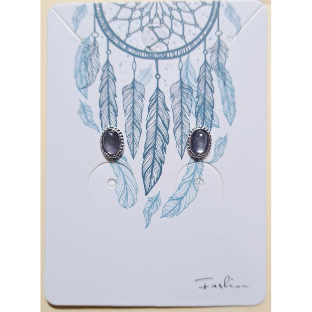 堇青石 耳針 耳環 耳釘 飾品 洞察力 直覺 創造力 表達能力 S925銀 抗過敏-細節圖2