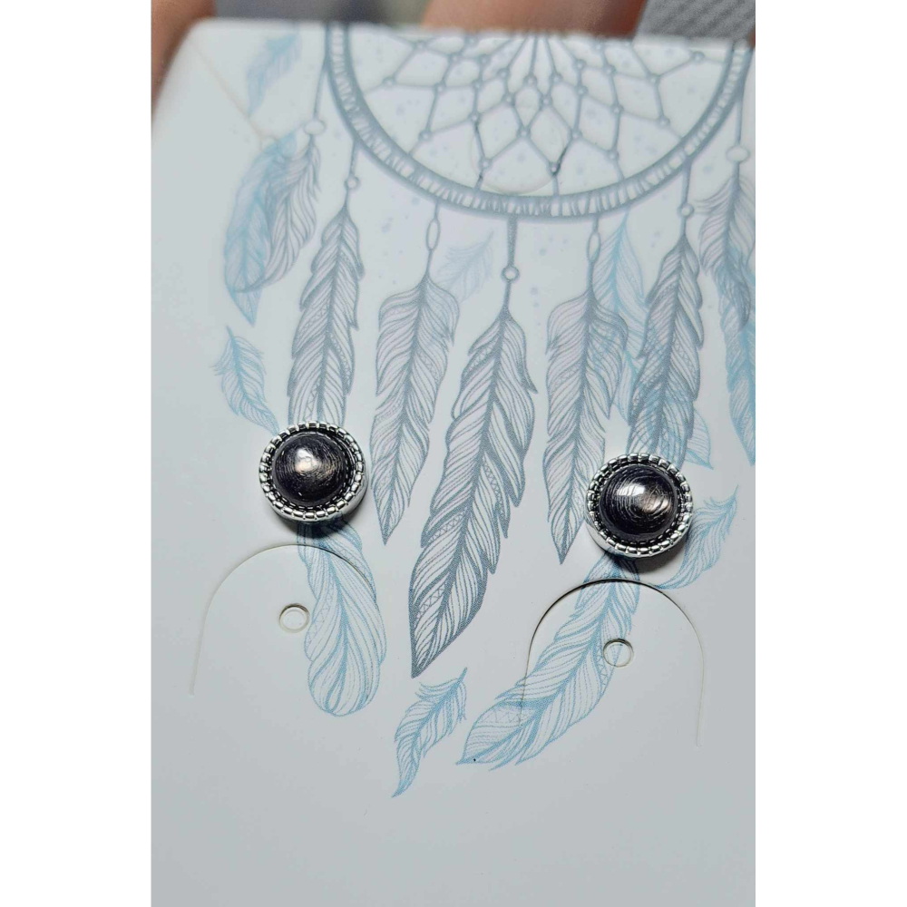 金運石 耳針 耳環 耳釘 飾品 紫蘇輝石 招財 保平安 化煞 S925銀 抗過敏-細節圖3