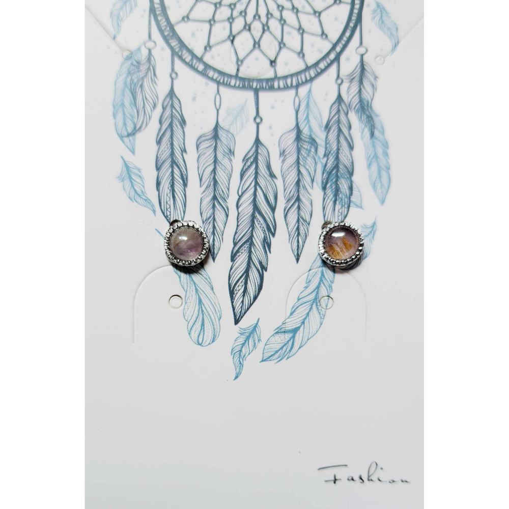 極光 紫鈦 極光23 耳針 耳環 耳釘 飾品 S925銀 抗過敏-細節圖2