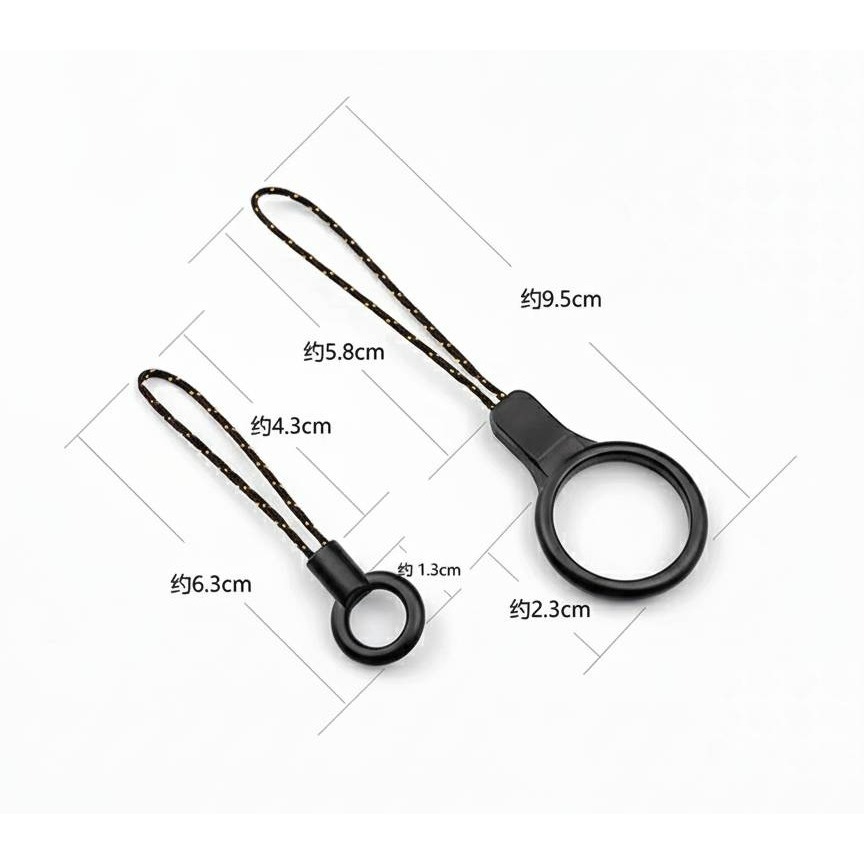 手機 掛繩 圓扣 吊繩 黑色 圓圈 釦子 加粗 細繩 手機殼 吊飾 掛鏈 配件 DIY 掛繩 手機繩-細節圖6