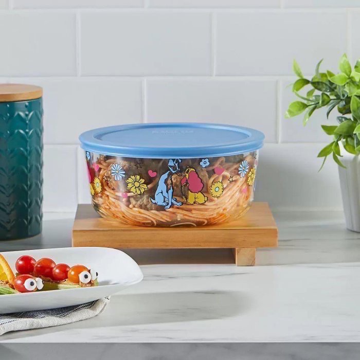 Pyrex Disney 玻璃保鮮盒微波盒組迪士尼聯名米 獅子王辛巴小鹿斑比 美國製 可微波烤箱洗碗機-細節圖6