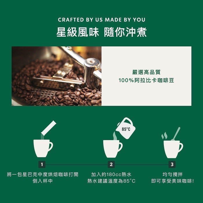 Starbucks premium 星巴克 特選系列 中度烘焙咖啡隨手包 2.3公克*30包 阿拉比卡豆即溶咖啡 黑咖啡-細節圖4