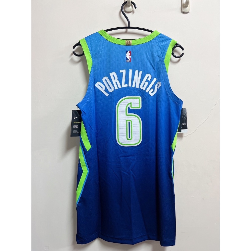 球衣出清 Kristaps Porzingis 達拉斯小牛城市版 City Nike Authentic 球員版-細節圖2