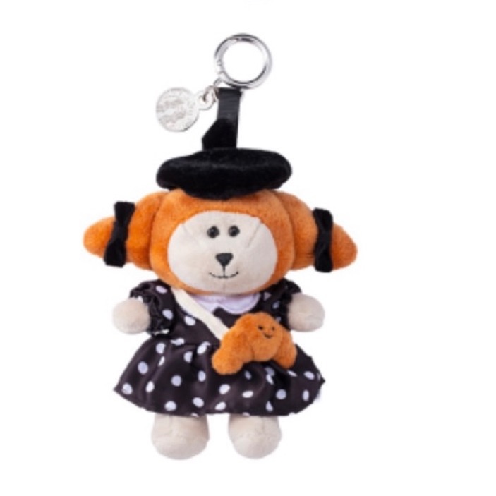 星巴克 法式風情可頌裝扮MINI熊可頌裝扮 可頌堡裝扮 法式風情可頌裝扮 紀念600 MINI 熊寶寶 盲盒拆盒-規格圖2