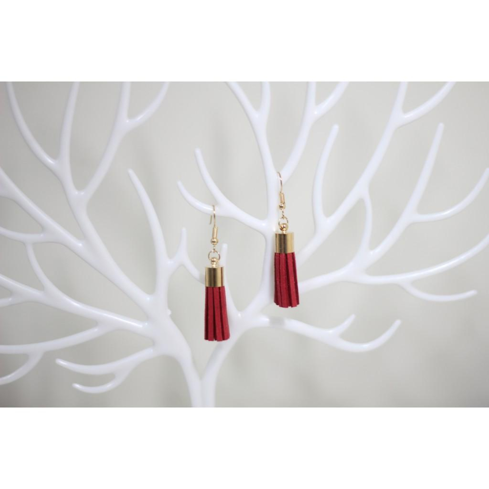 手作 流蘇 造型 垂墜式 耳勾 耳環-細節圖3