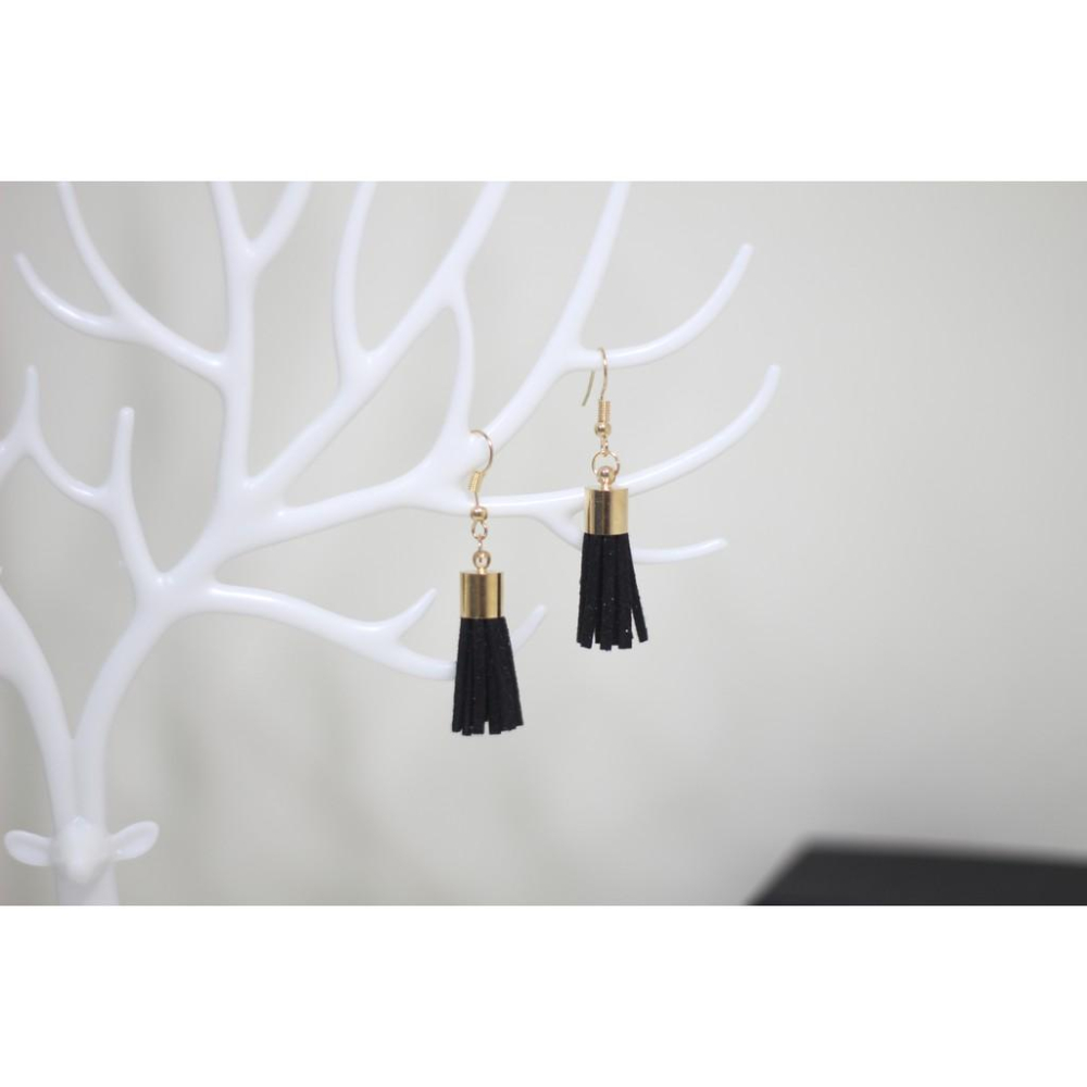 手作 流蘇 造型 垂墜式 耳勾 耳環-細節圖5