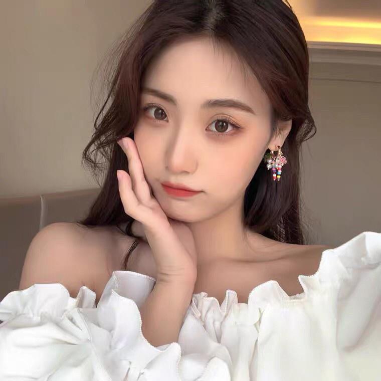 韓 可愛 珍珠 彩色 糖果 珠珠 垂墜式 s925抗敏感 耳針 耳扣 耳環-細節圖4