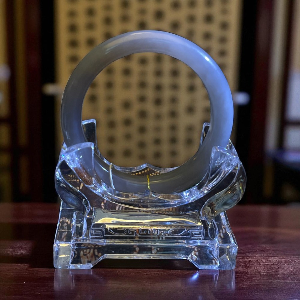 天然和田玉 煙灰藕紫 證書編號05381