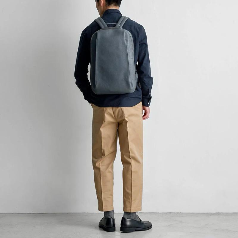 全新 Motherhouse 風盈皮革後背包 Men 煙灰-細節圖2