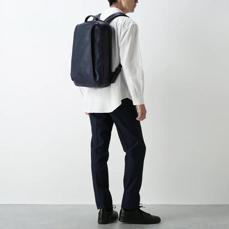 全新 Motherhouse 風盈皮革後背包 Men 煙灰-細節圖4