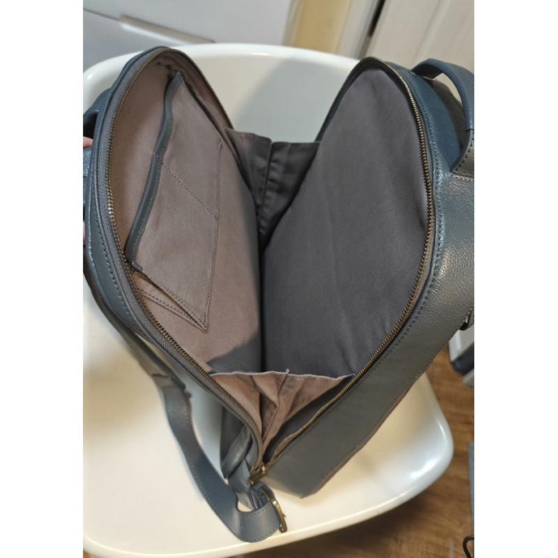 全新 Motherhouse 風盈皮革後背包 Men 煙灰-細節圖8