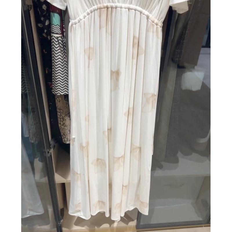 正品全新 Gelato pique 甜美蝴蝶結印花附罩杯短袖親膚柔軟家居服 家居洋裝 睡衣-細節圖9