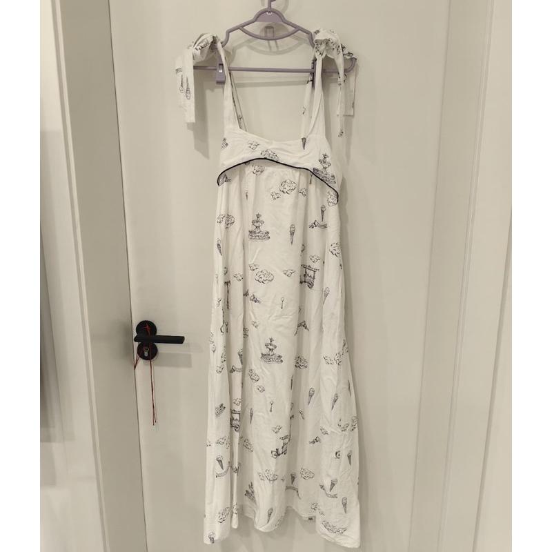 正品全新 Gelato pique 甜美雪糕印花繫帶好感親膚家居服 睡裙 睡衣-細節圖8