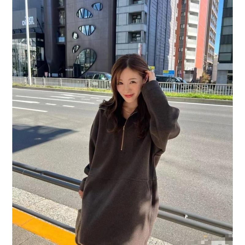 全新吊牌在 Cocodeal 空氣毛呢感寬鬆可愛翻領長袖T-細節圖4