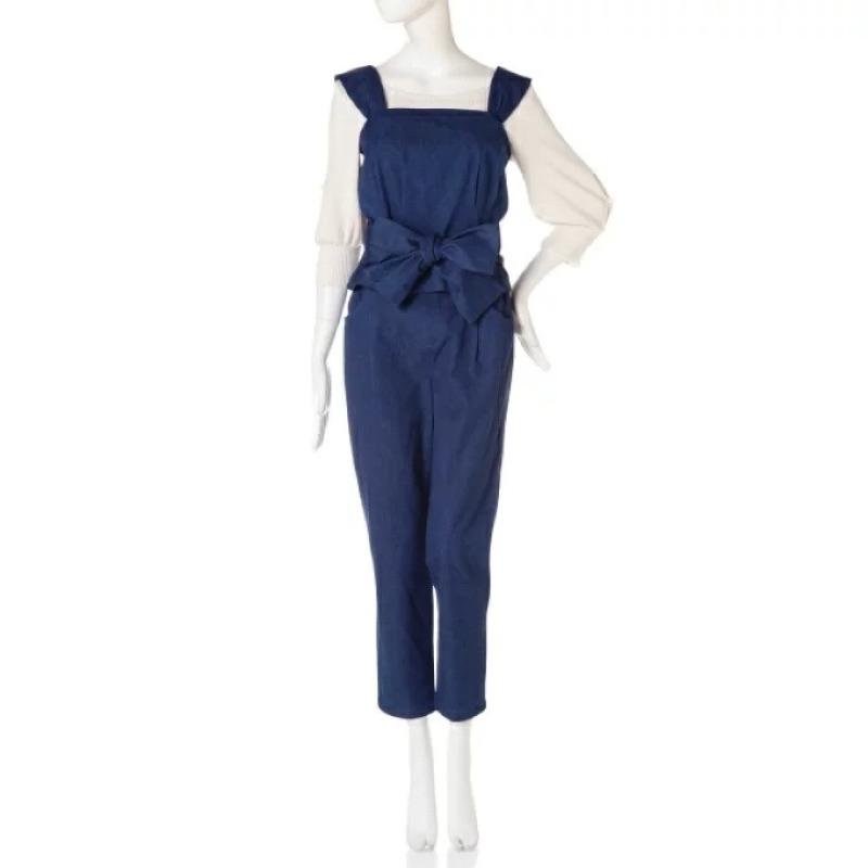 正品全新 Jill by JILLSTUART 甜酷兩件式背心繫帶仿牛仔套裝 S-細節圖4