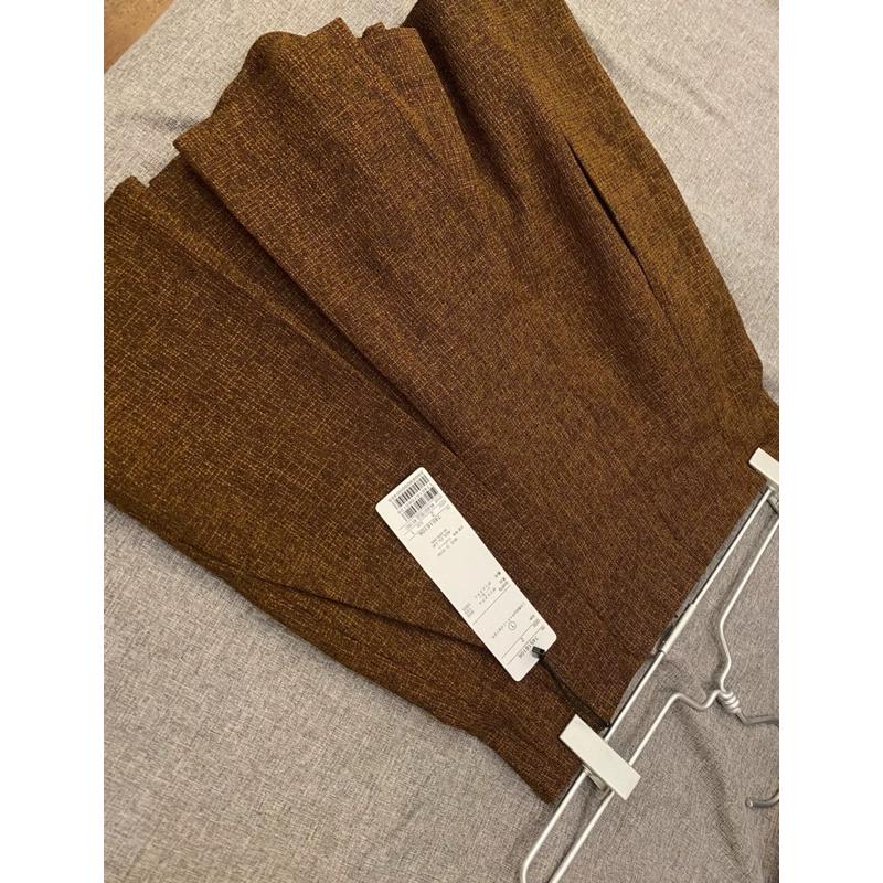 全新吊牌在 Cocodeal 24秋冬 復古混毛呢小百褶短褲裙 咖啡1號 74516106-細節圖9