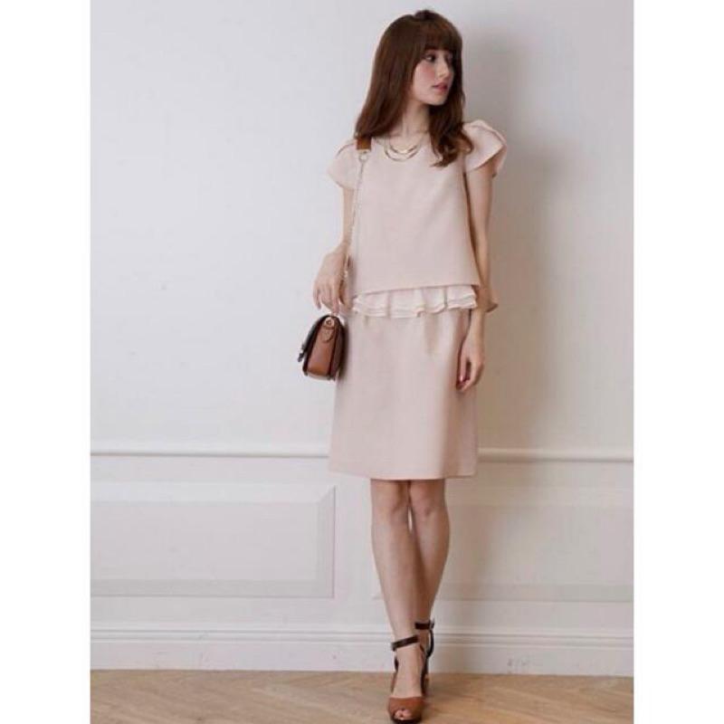 Apuweiser-riche 三千金 精品鬱金香袖蝴蝶結套裝 粉1號-細節圖4