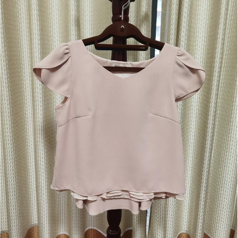 Apuweiser-riche 三千金 精品鬱金香袖蝴蝶結套裝 粉1號-細節圖8