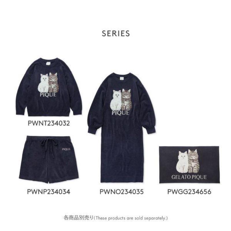 Gelato Pique 軟綿綿超可愛貓貓毛毯 蓋毯 深藍-細節圖2