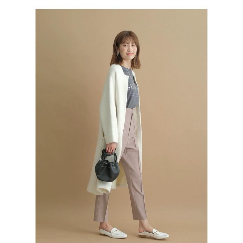 Apuweiser-riche 三千金修身壓縫西裝褲 玫瑰粉2號-細節圖5